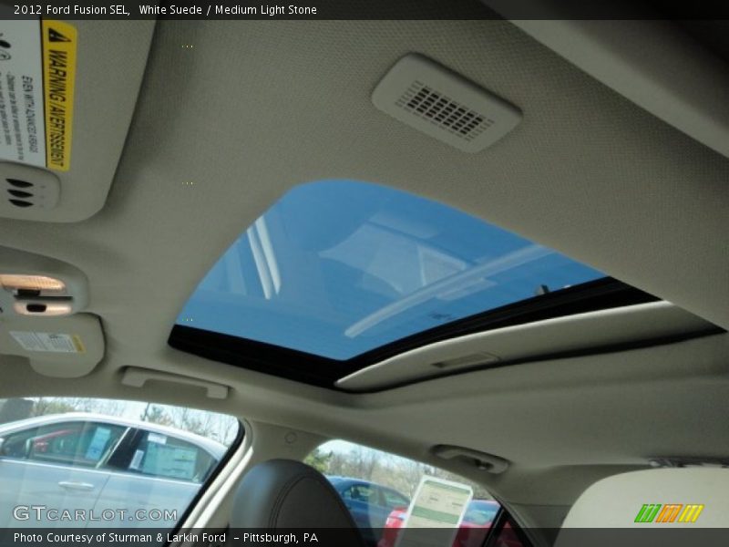 White Suede / Medium Light Stone 2012 Ford Fusion SEL