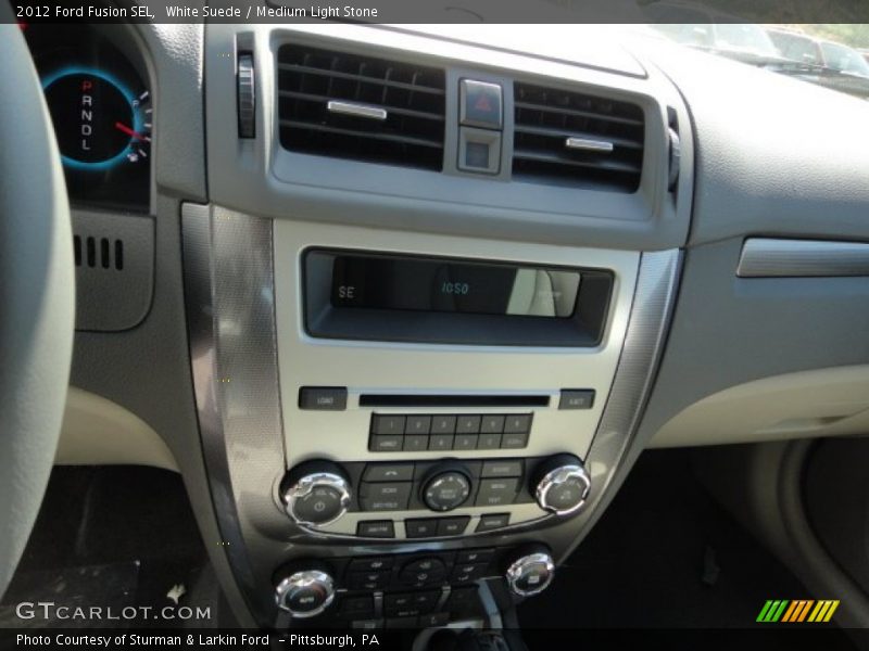 White Suede / Medium Light Stone 2012 Ford Fusion SEL