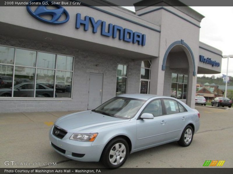 Silver Blue / Gray 2008 Hyundai Sonata GLS