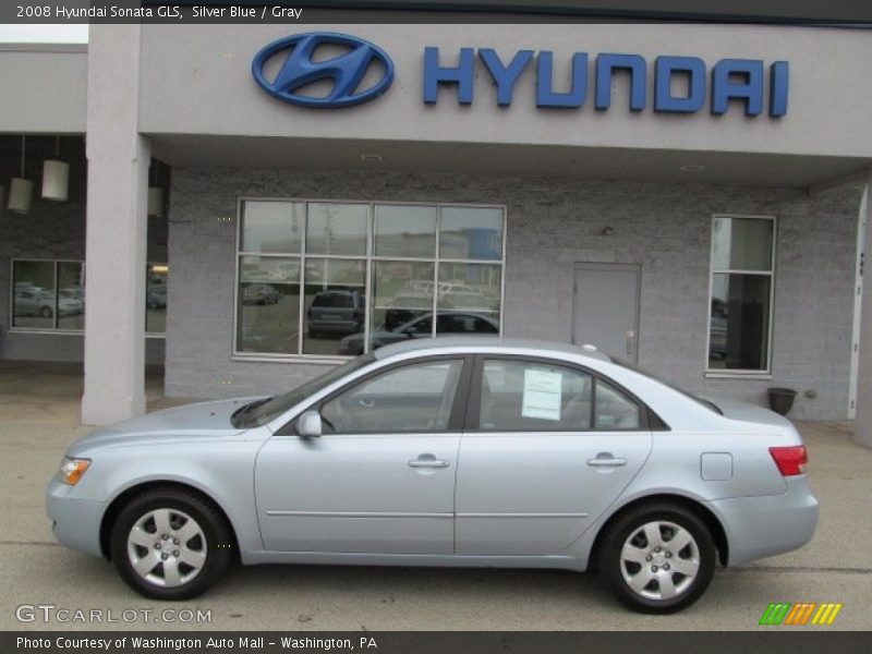 Silver Blue / Gray 2008 Hyundai Sonata GLS