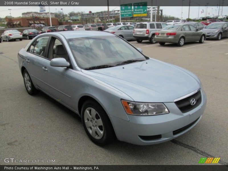 Silver Blue / Gray 2008 Hyundai Sonata GLS