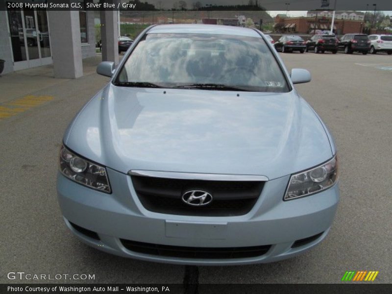 Silver Blue / Gray 2008 Hyundai Sonata GLS