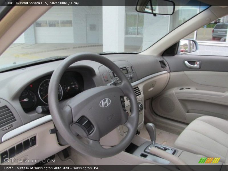 Silver Blue / Gray 2008 Hyundai Sonata GLS