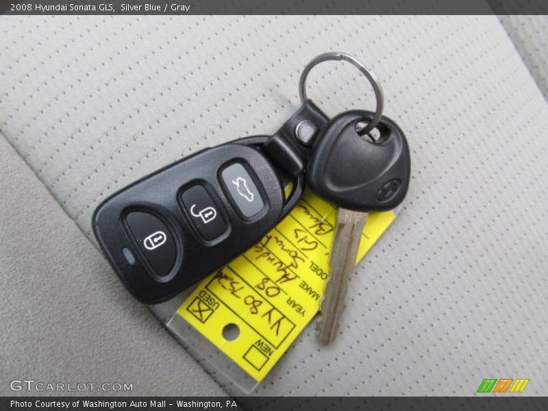 Silver Blue / Gray 2008 Hyundai Sonata GLS
