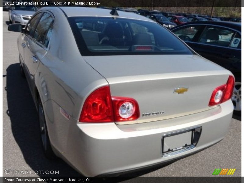 Gold Mist Metallic / Ebony 2012 Chevrolet Malibu LT