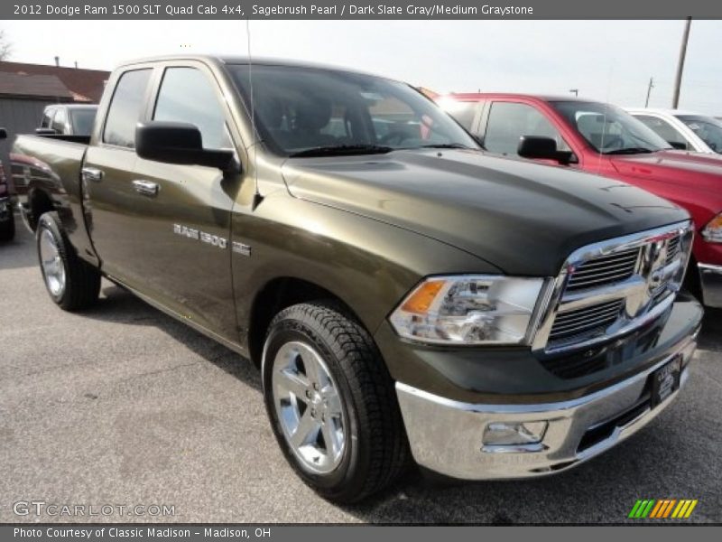 Front 3/4 View of 2012 Ram 1500 SLT Quad Cab 4x4
