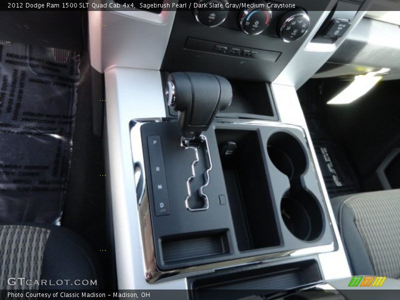 Sagebrush Pearl / Dark Slate Gray/Medium Graystone 2012 Dodge Ram 1500 SLT Quad Cab 4x4