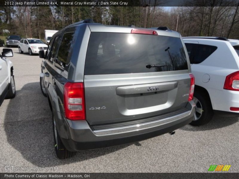 Mineral Gray Metallic / Dark Slate Gray 2012 Jeep Patriot Limited 4x4