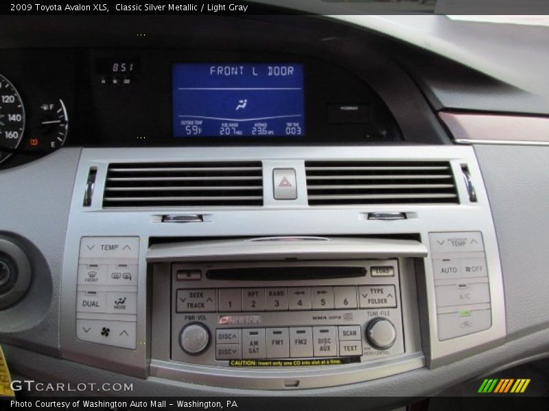 Classic Silver Metallic / Light Gray 2009 Toyota Avalon XLS