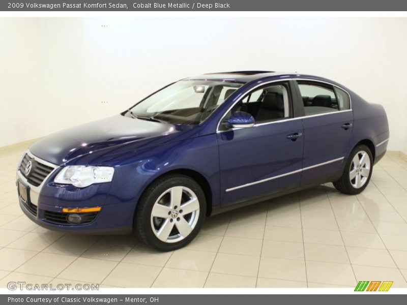 Cobalt Blue Metallic / Deep Black 2009 Volkswagen Passat Komfort Sedan