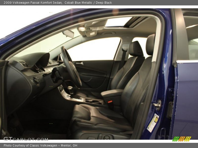 Cobalt Blue Metallic / Deep Black 2009 Volkswagen Passat Komfort Sedan