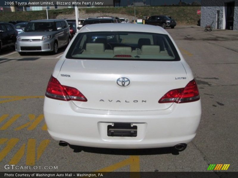 Blizzard White Pearl / Ivory 2006 Toyota Avalon Limited