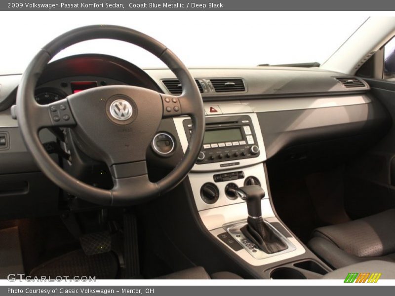 Cobalt Blue Metallic / Deep Black 2009 Volkswagen Passat Komfort Sedan