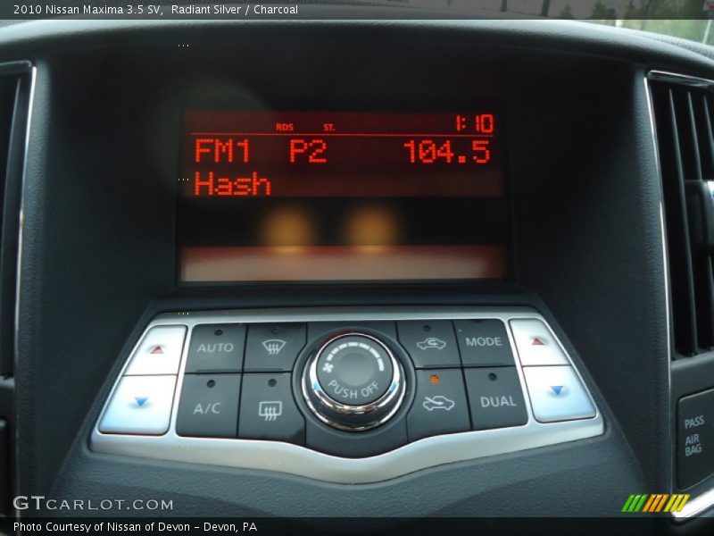 Radiant Silver / Charcoal 2010 Nissan Maxima 3.5 SV