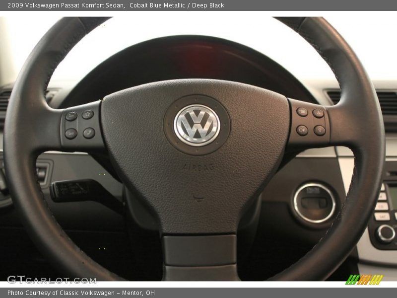 Cobalt Blue Metallic / Deep Black 2009 Volkswagen Passat Komfort Sedan