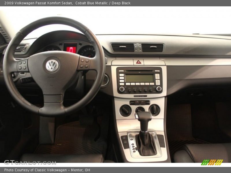 Cobalt Blue Metallic / Deep Black 2009 Volkswagen Passat Komfort Sedan