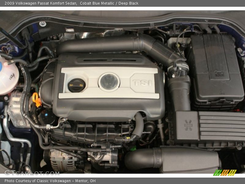 Cobalt Blue Metallic / Deep Black 2009 Volkswagen Passat Komfort Sedan