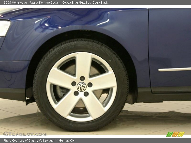 Cobalt Blue Metallic / Deep Black 2009 Volkswagen Passat Komfort Sedan