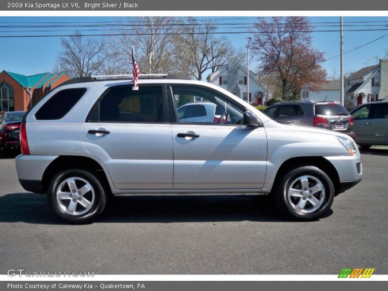 Bright Silver / Black 2009 Kia Sportage LX V6