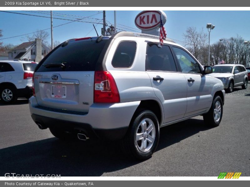 Bright Silver / Black 2009 Kia Sportage LX V6