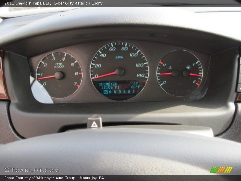 Cyber Gray Metallic / Ebony 2011 Chevrolet Impala LT