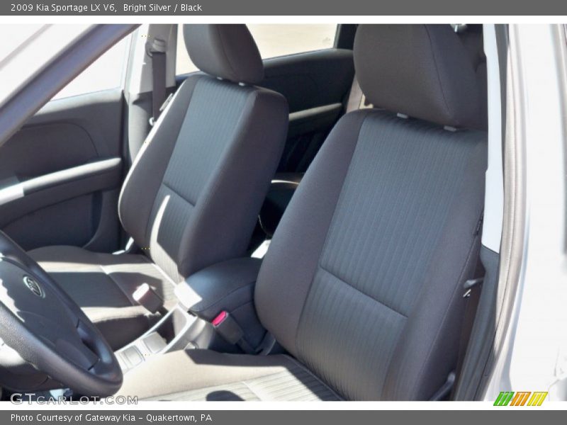 Bright Silver / Black 2009 Kia Sportage LX V6