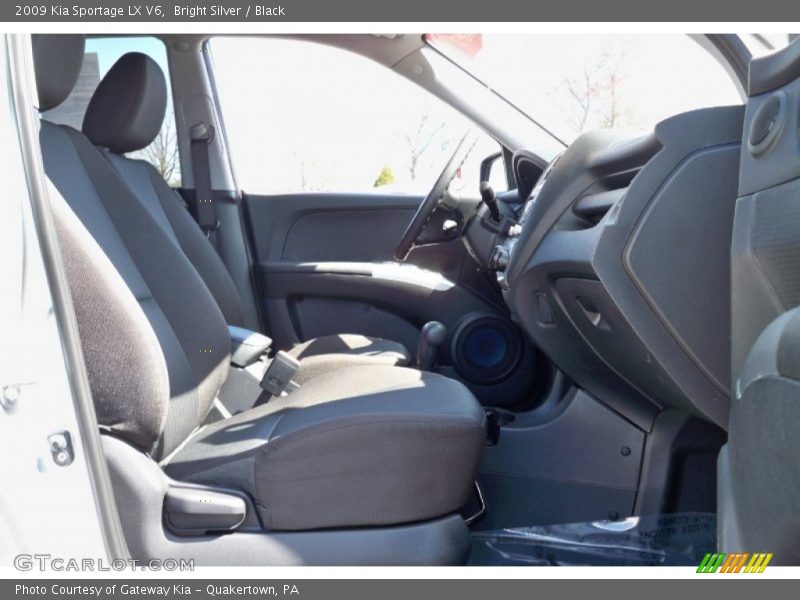 Bright Silver / Black 2009 Kia Sportage LX V6