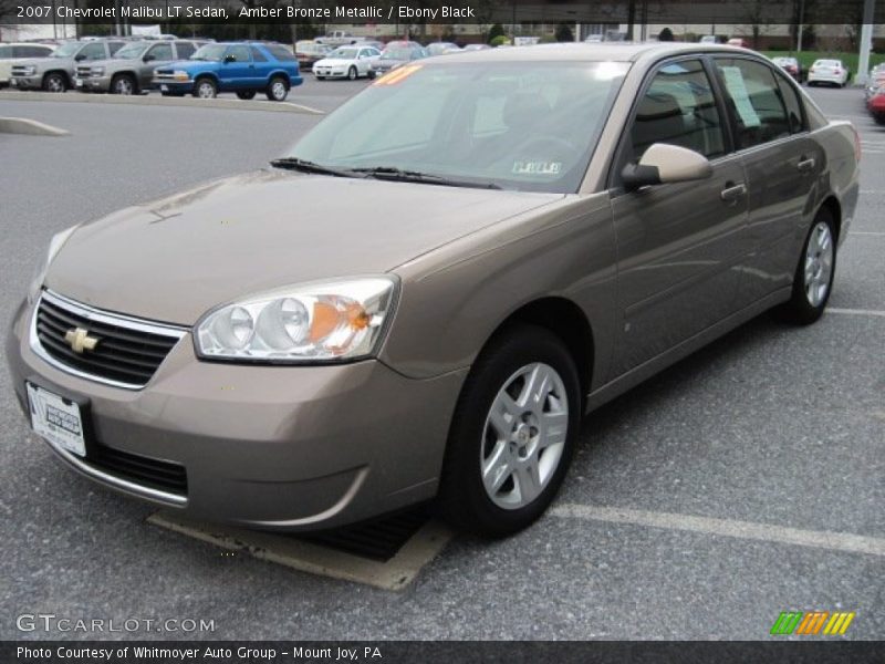 Amber Bronze Metallic / Ebony Black 2007 Chevrolet Malibu LT Sedan