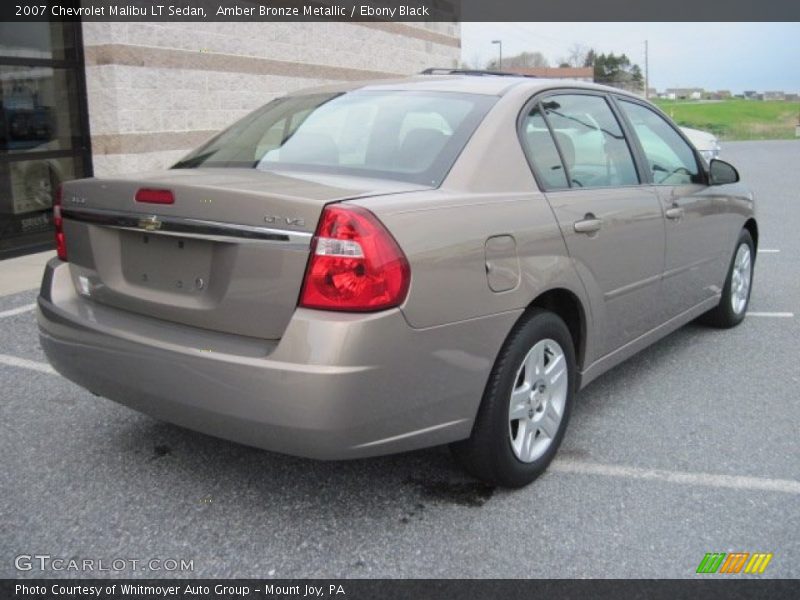 Amber Bronze Metallic / Ebony Black 2007 Chevrolet Malibu LT Sedan