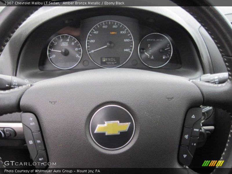 Amber Bronze Metallic / Ebony Black 2007 Chevrolet Malibu LT Sedan