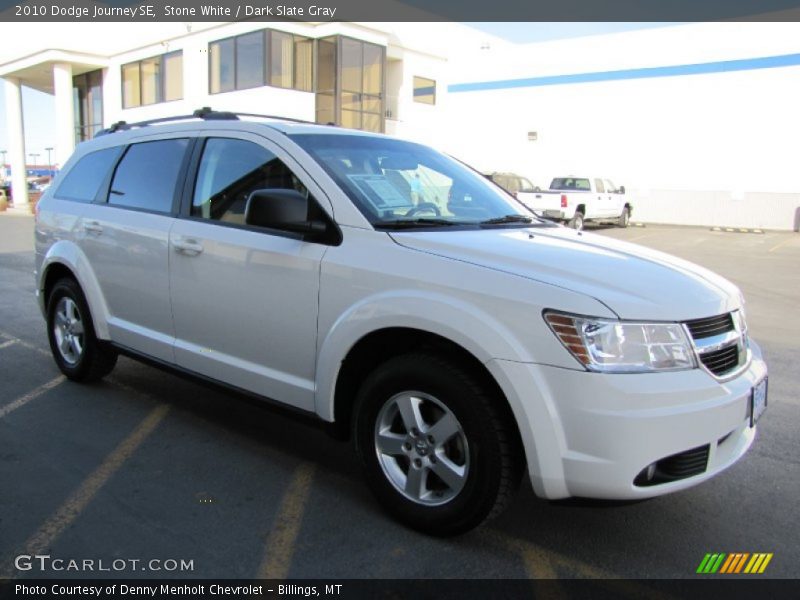 Stone White / Dark Slate Gray 2010 Dodge Journey SE