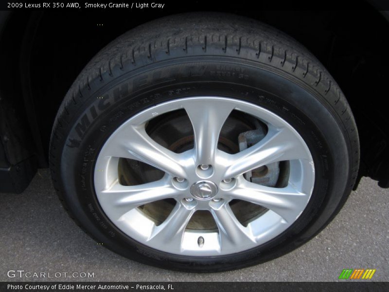 Smokey Granite / Light Gray 2009 Lexus RX 350 AWD