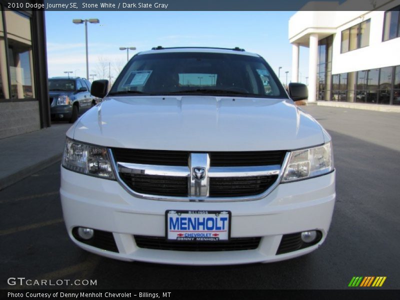 Stone White / Dark Slate Gray 2010 Dodge Journey SE