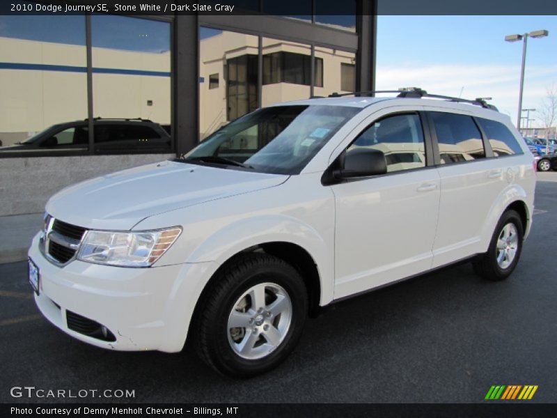Stone White / Dark Slate Gray 2010 Dodge Journey SE