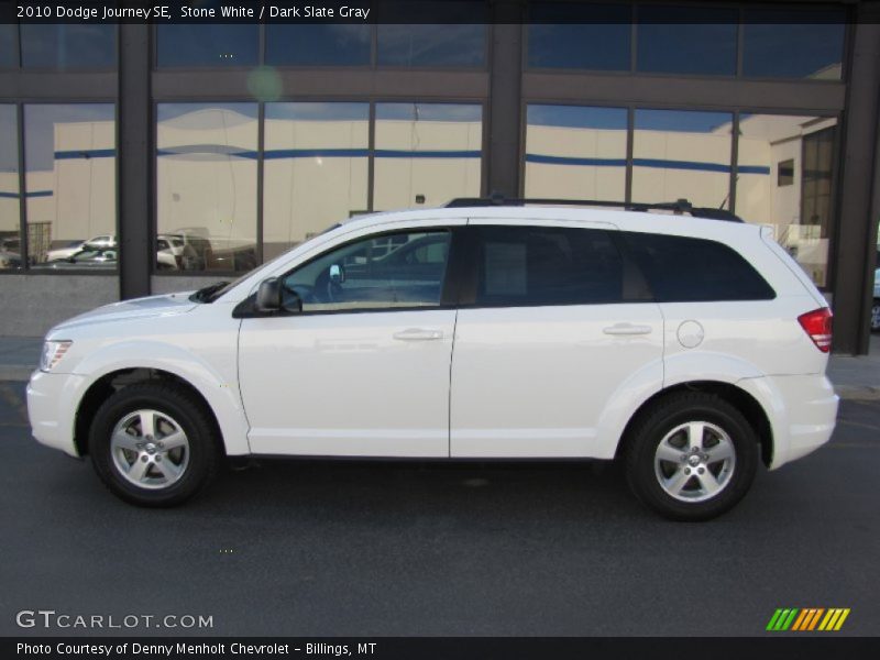 Stone White / Dark Slate Gray 2010 Dodge Journey SE