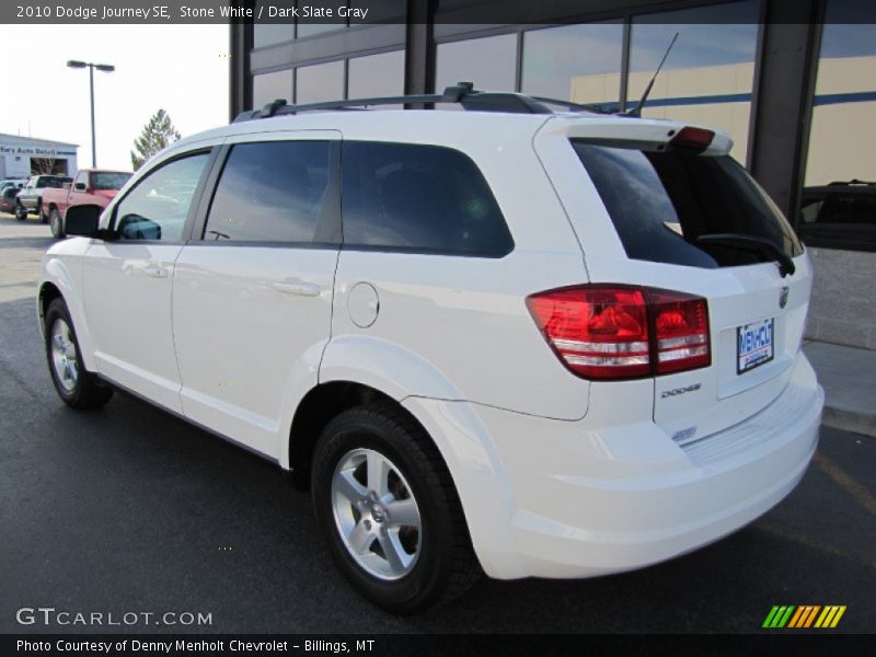 Stone White / Dark Slate Gray 2010 Dodge Journey SE