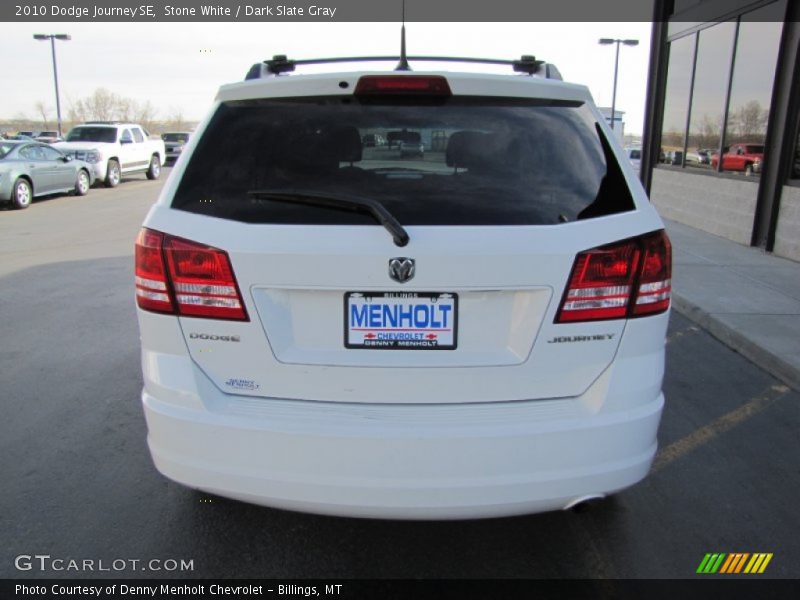 Stone White / Dark Slate Gray 2010 Dodge Journey SE