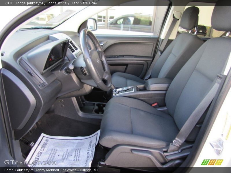 Stone White / Dark Slate Gray 2010 Dodge Journey SE