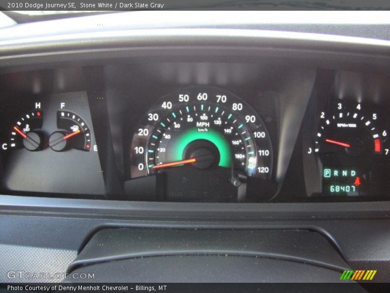 Stone White / Dark Slate Gray 2010 Dodge Journey SE