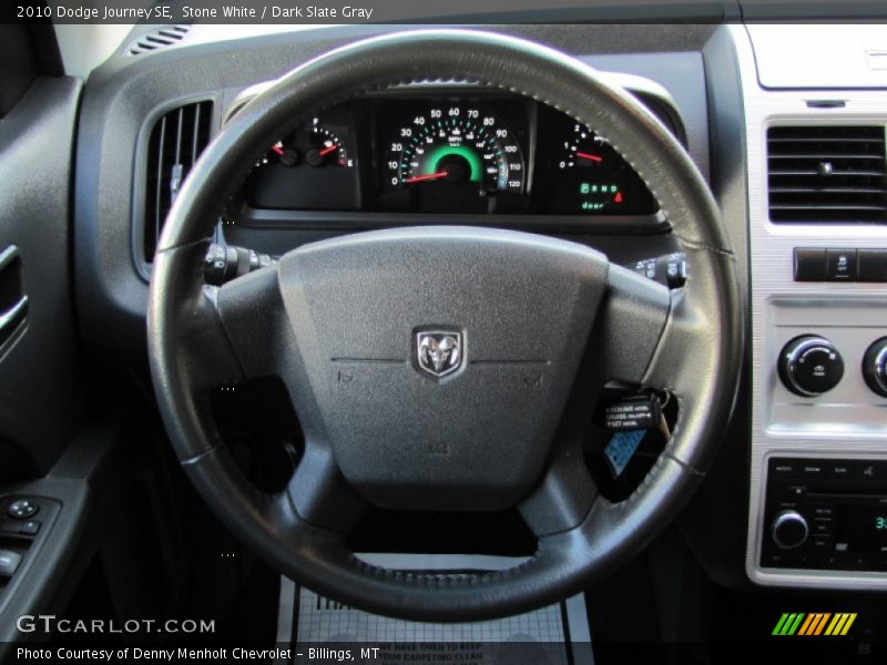 Stone White / Dark Slate Gray 2010 Dodge Journey SE