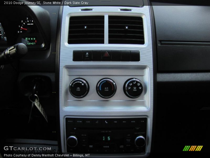 Stone White / Dark Slate Gray 2010 Dodge Journey SE