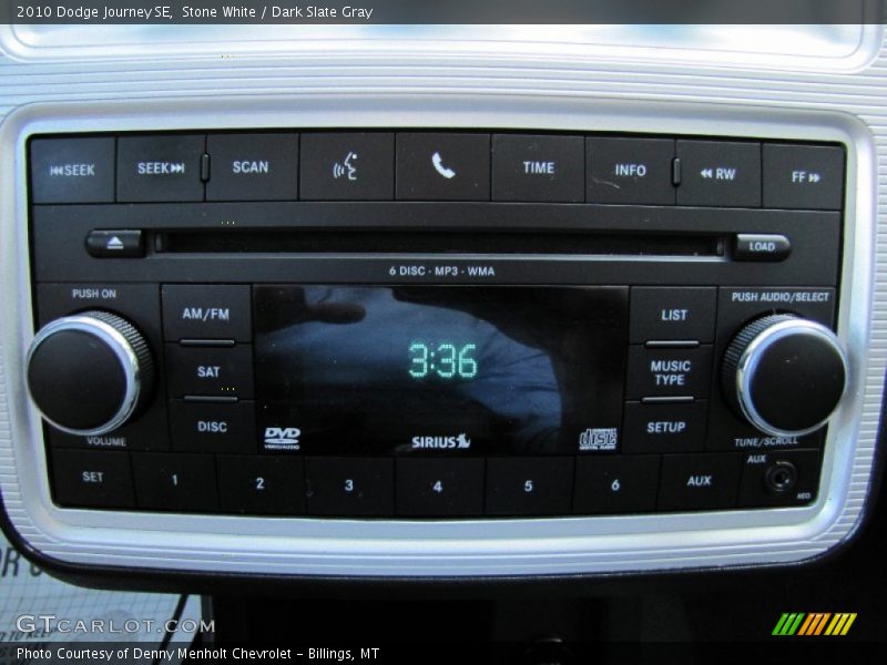 Stone White / Dark Slate Gray 2010 Dodge Journey SE