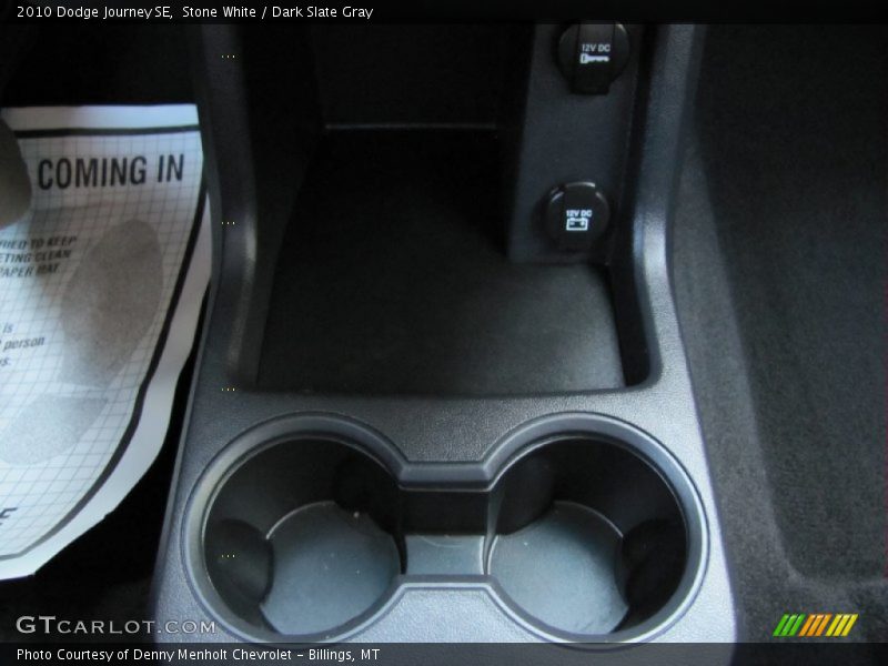 Stone White / Dark Slate Gray 2010 Dodge Journey SE