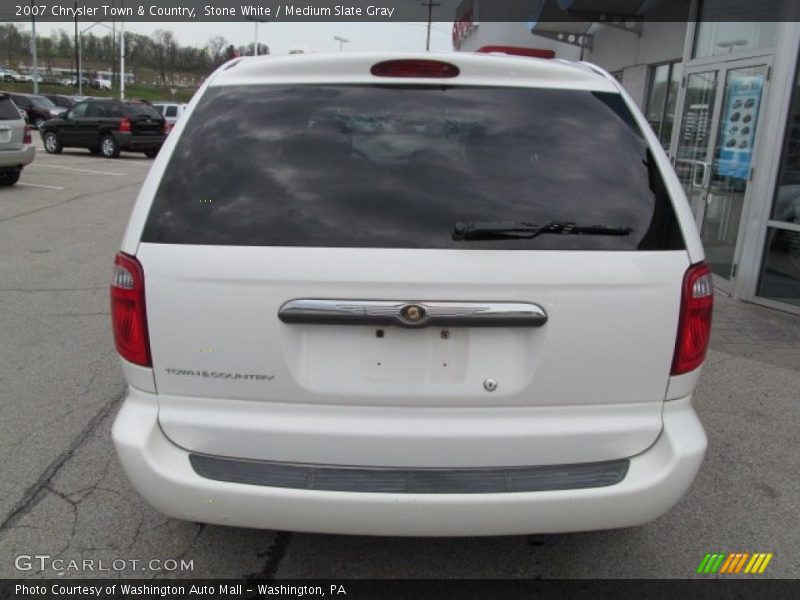 Stone White / Medium Slate Gray 2007 Chrysler Town & Country