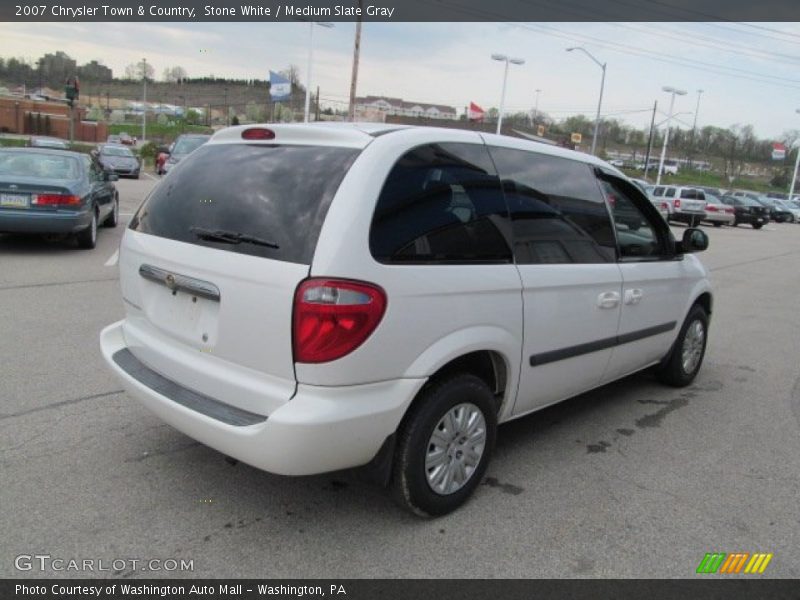 Stone White / Medium Slate Gray 2007 Chrysler Town & Country