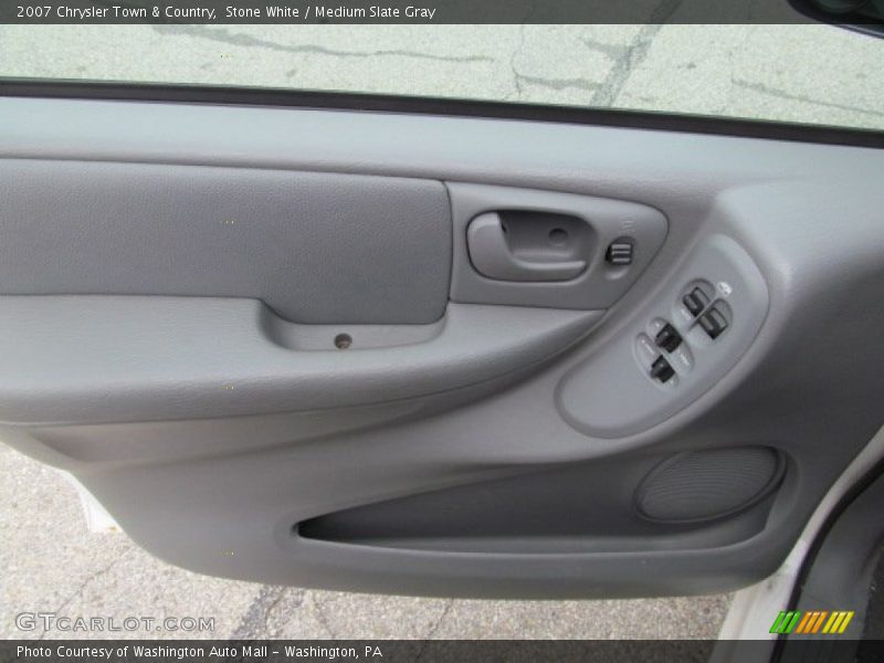 Stone White / Medium Slate Gray 2007 Chrysler Town & Country
