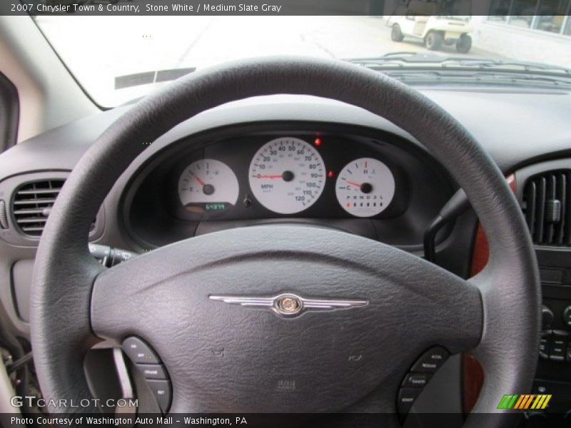 Stone White / Medium Slate Gray 2007 Chrysler Town & Country