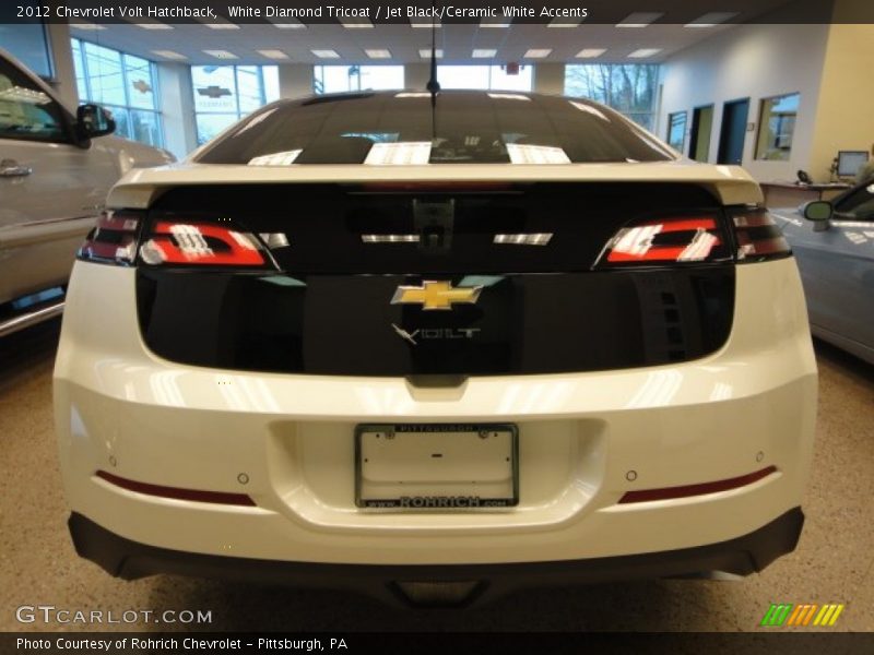 White Diamond Tricoat / Jet Black/Ceramic White Accents 2012 Chevrolet Volt Hatchback