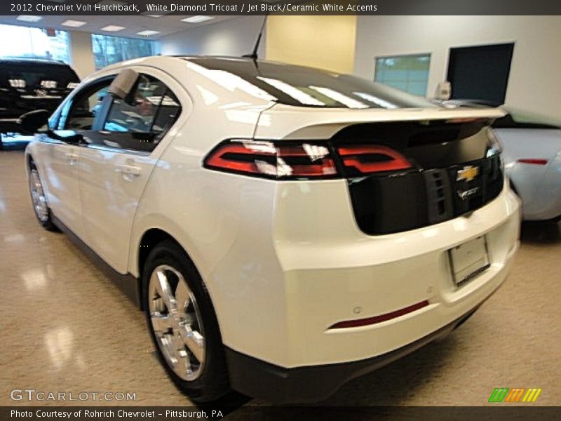 White Diamond Tricoat / Jet Black/Ceramic White Accents 2012 Chevrolet Volt Hatchback