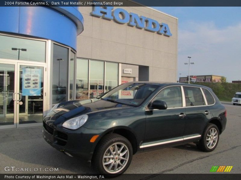 Dark Teal Metallic / Havanna/Sand Beige 2004 Porsche Cayenne S